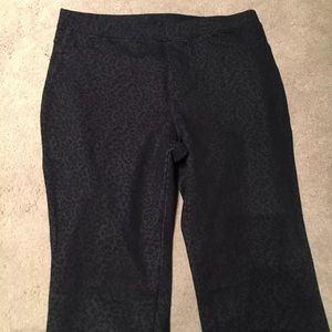 Navy leopard print leggings